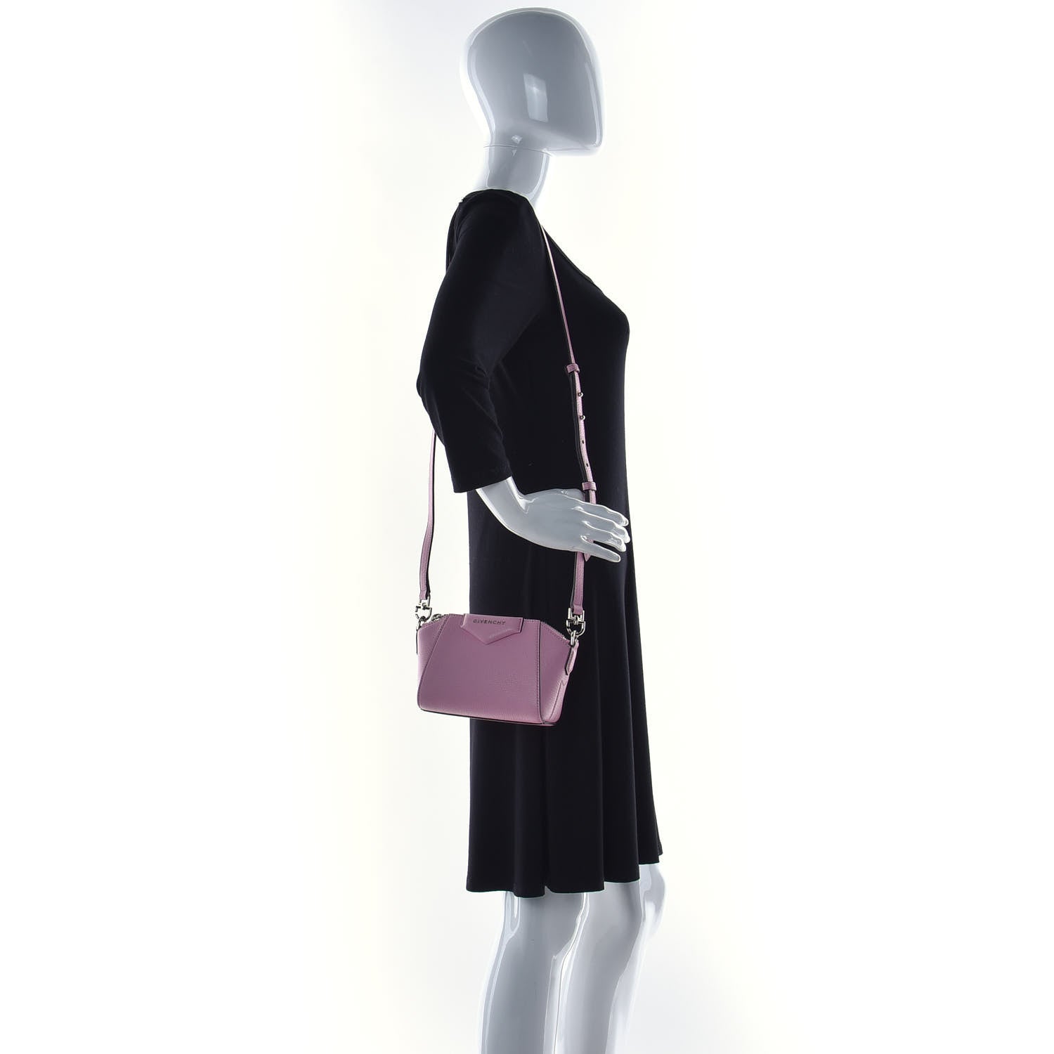 Givenchy Sugar Goatskin Nano Antigona Bright Pink 4 of 8