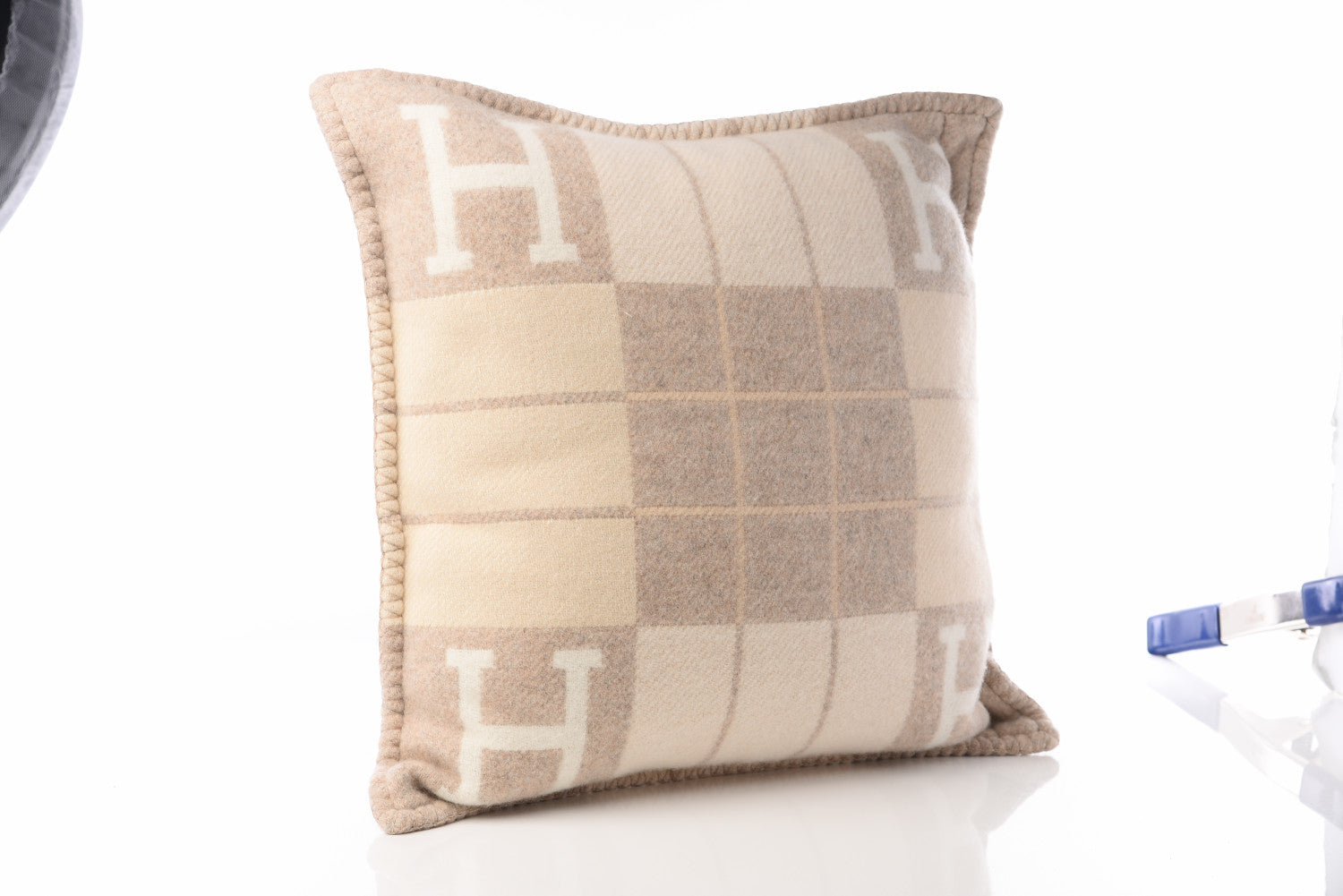 Hermes Wool Cashmere Avalon III Pillow PM Coco Camomille 3 of 9