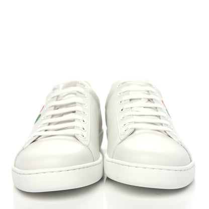 Gucci Calfskin Miro Soft Tennis Embroidered Womens Ace Sneakers 41 White Rio Blue 2 of 11