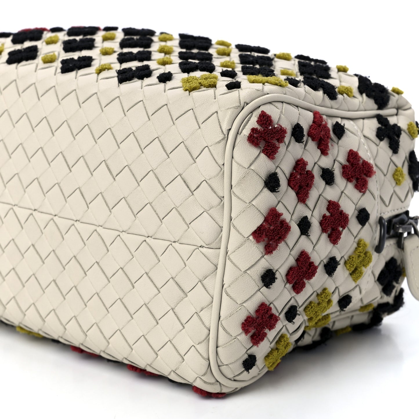 Nappa Intrecciato Mosaic Boston Mist Brique Black