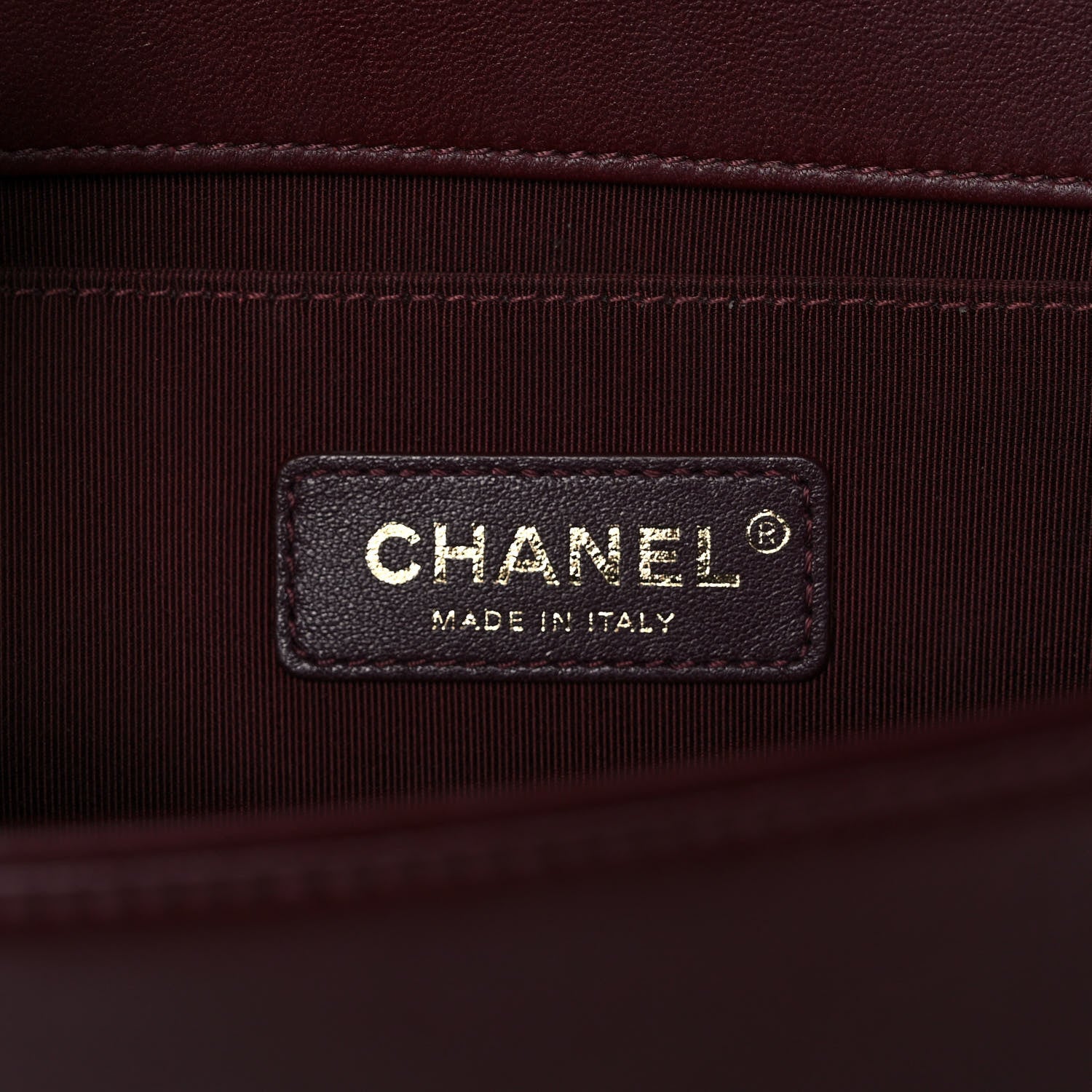 Chanel Velvet Chevron Quilted Medium Boy Flap Burgundy 6 of 16