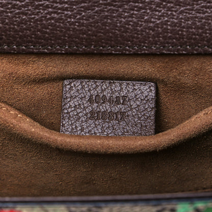 Gucci GG Supreme Monogram Tian Small Padlock Shoulder Bag Beige Multicolor New Acero 9 of 9