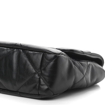 Chanel Goatskin Quilted Large Chanel 19 Flap Black 10 of 11