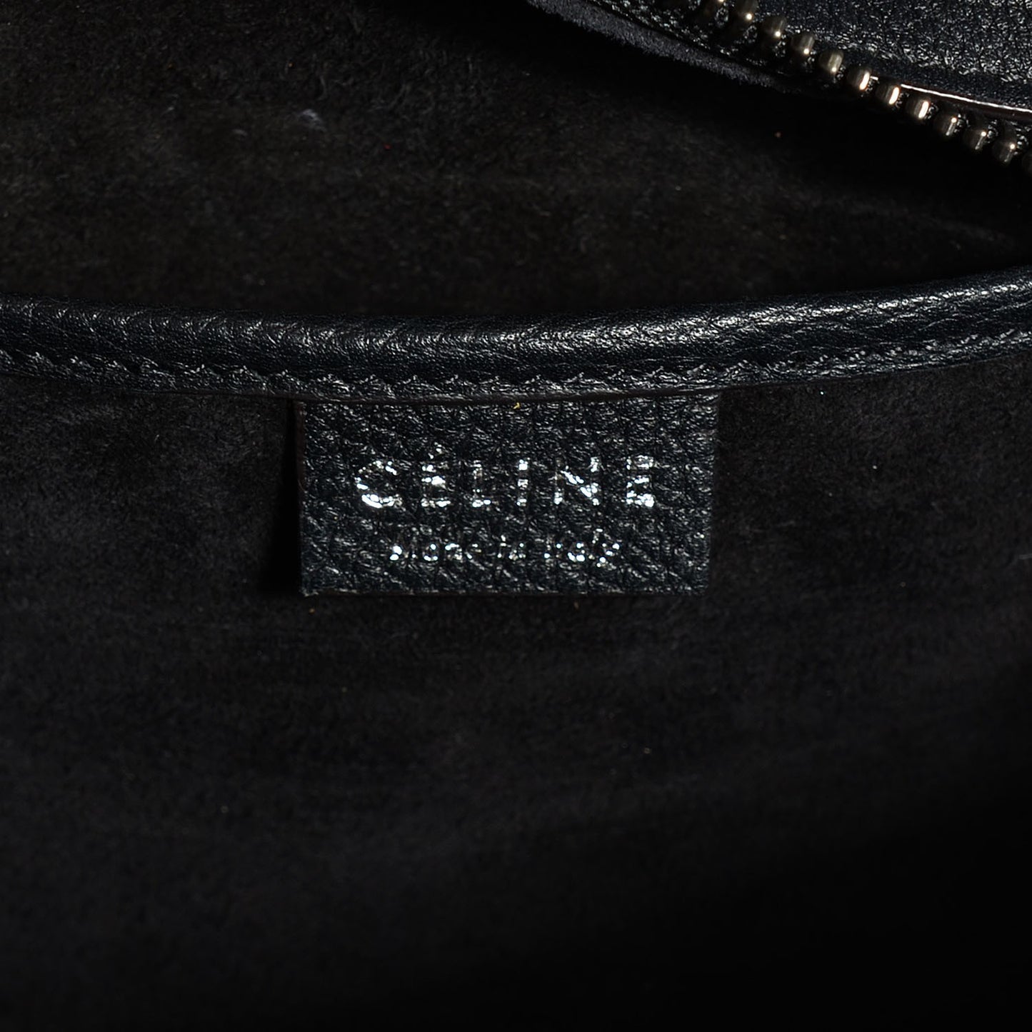 Drummed Calfskin Nano Luggage Black