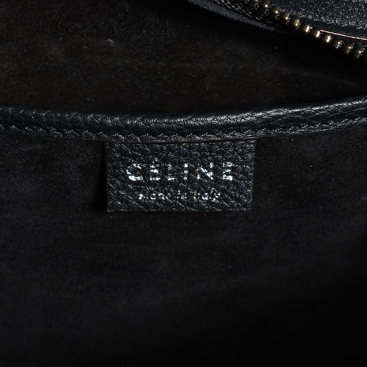 Celine Drummed Calfskin Nano Luggage Black 6 of 10