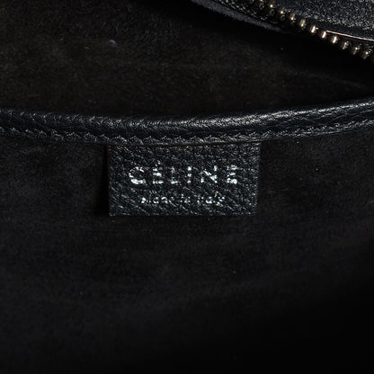 Celine Drummed Calfskin Nano Luggage Black 6 of 10