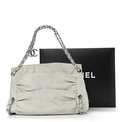 Chanel Lambskin Large Sharpei Shoulder Bag Grey 15 of 15