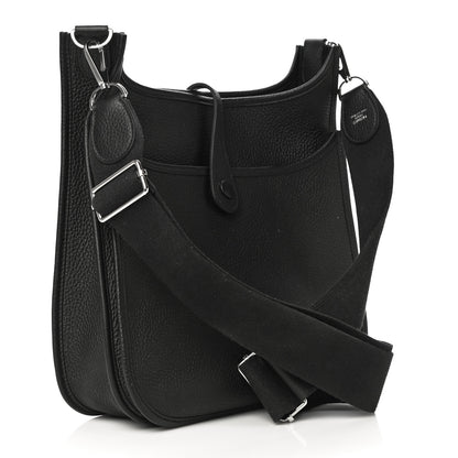 Hermes Taurillon Clemence Evelyne III PM Black 2 of 11