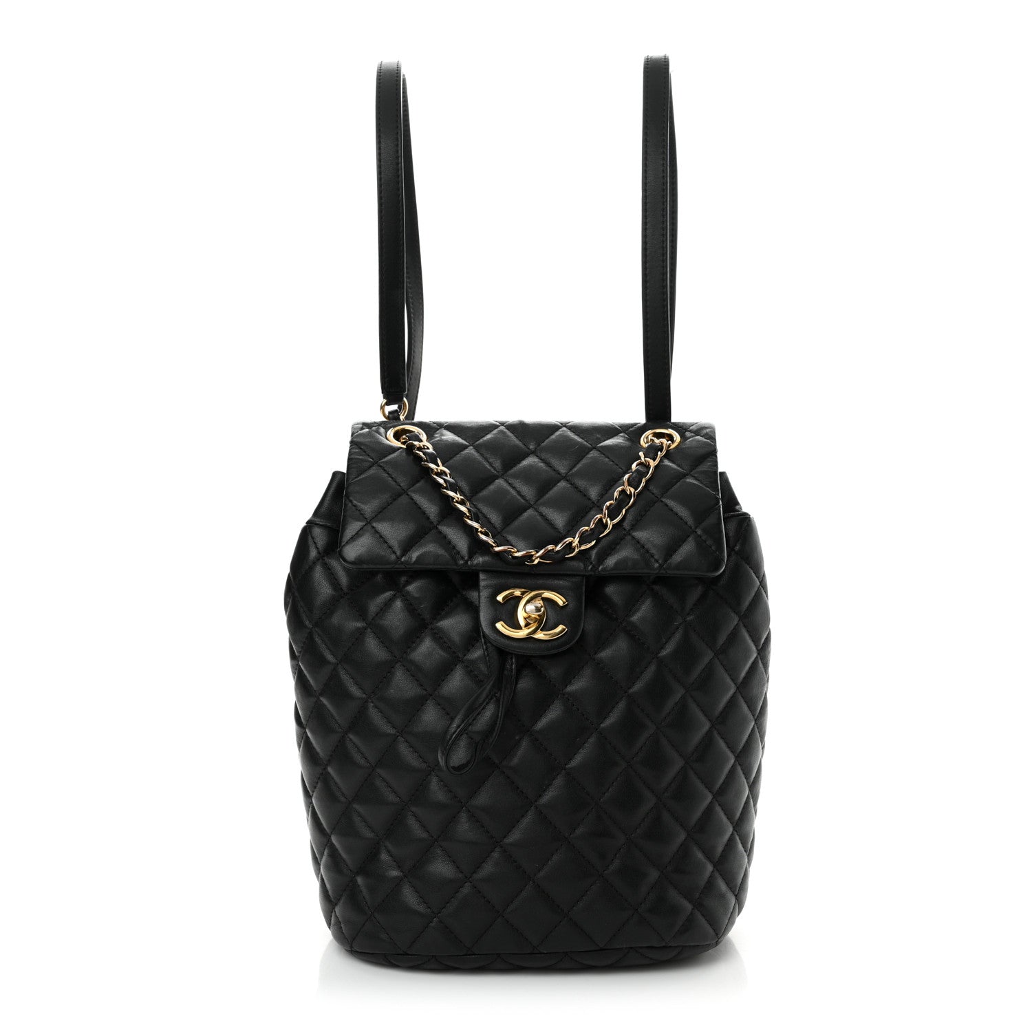 Chanel Calfskin Quilted Small Urban Spirit Backpack Black 1 of 11