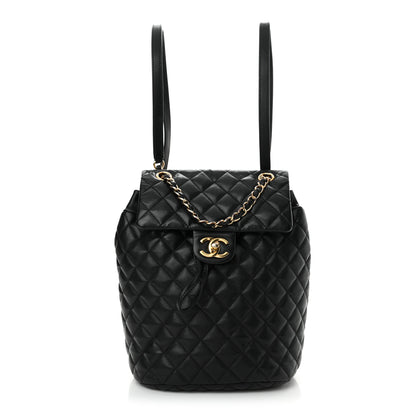 Chanel Calfskin Quilted Small Urban Spirit Backpack Black 1 of 11