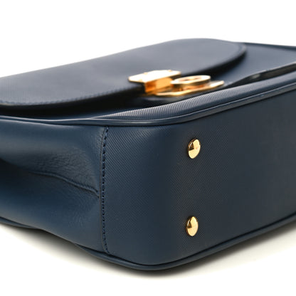 Burberry Trench Calfskin Medium DK88 Top Handle Bag Ink Blue 8 of 11