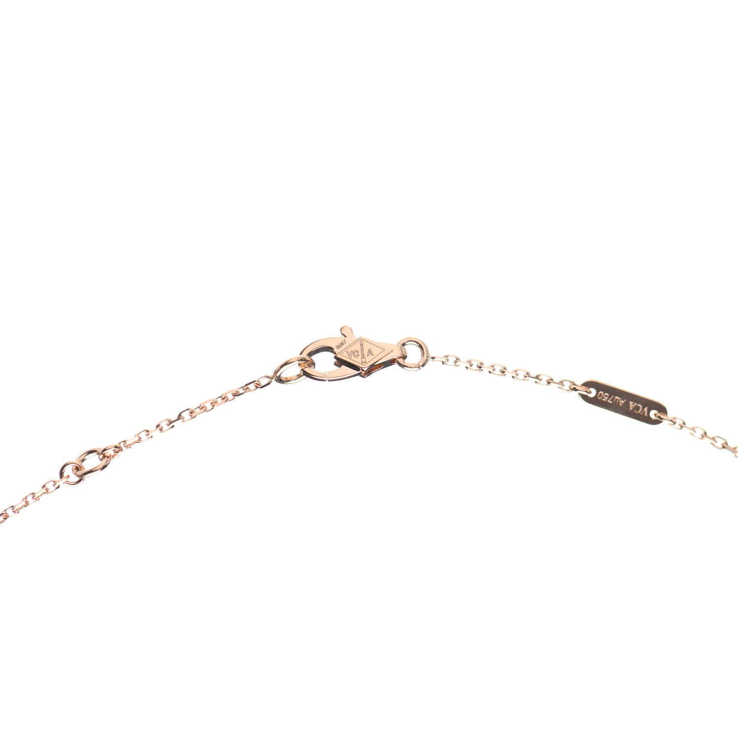 Van Cleef & Arpels 18K Rose Gold Carnelian Sweet Alhambra Heart Pendant Necklace 6 of 8