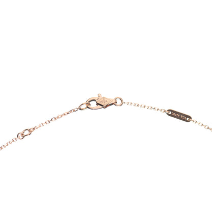 Van Cleef & Arpels 18K Rose Gold Carnelian Sweet Alhambra Heart Pendant Necklace 6 of 8