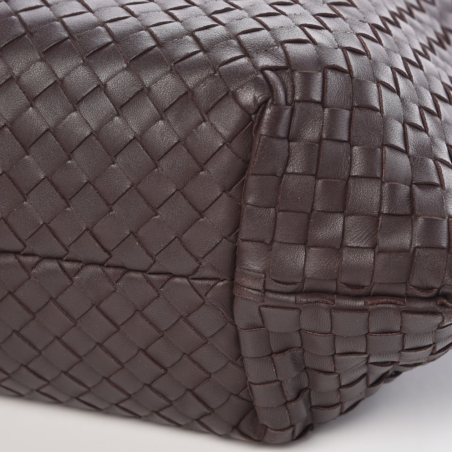 Nappa Intrecciato Large Capri Tote Ebano