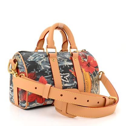 Louis Vuitton Monogram Surfin Keepall Bandouliere 25 Navy Blue 3 of 11