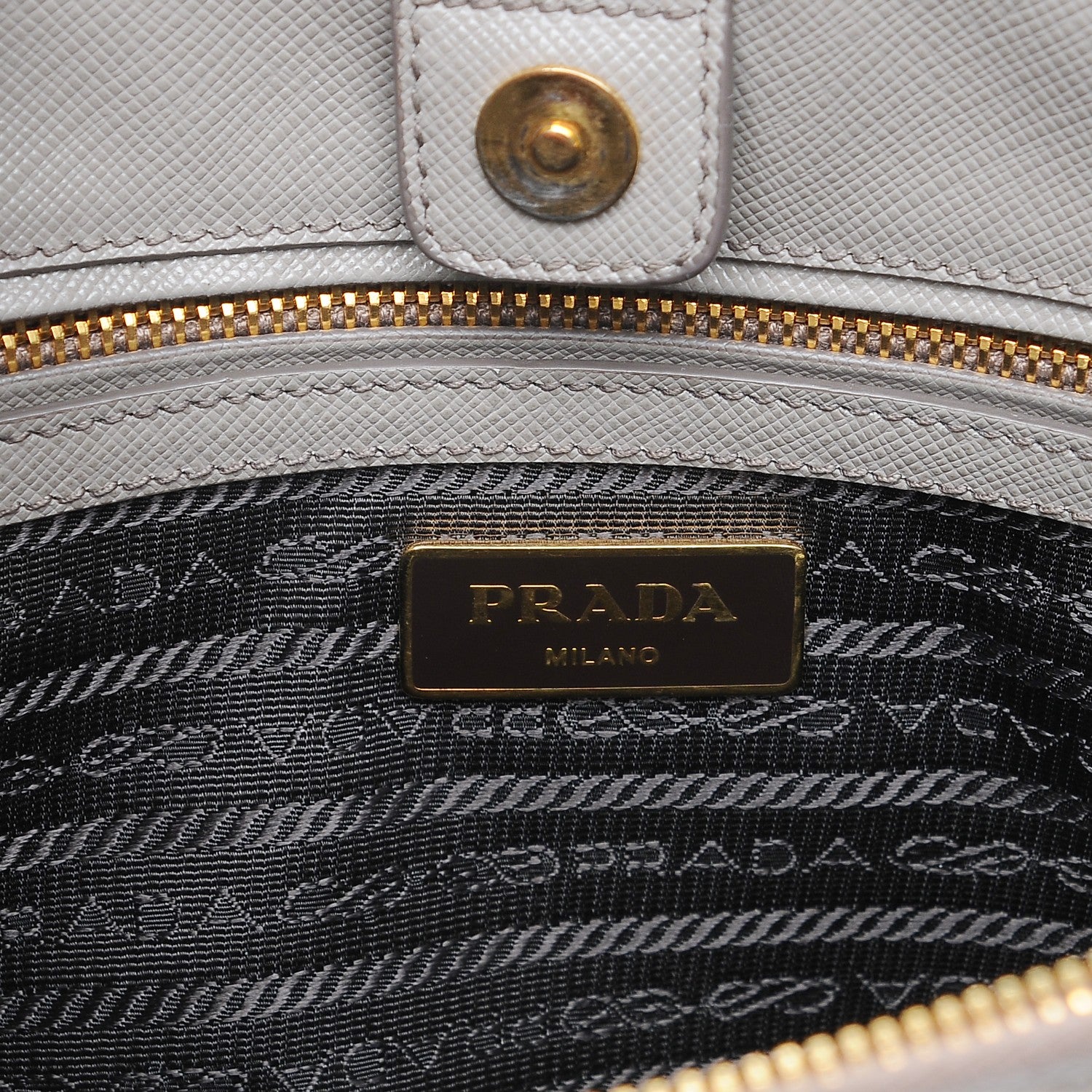 Prada Saffiano Lux Medium Tote Argilla 7 of 17