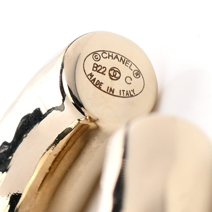 Chanel Metal Large CC Earrings Light Gold 4 of 5