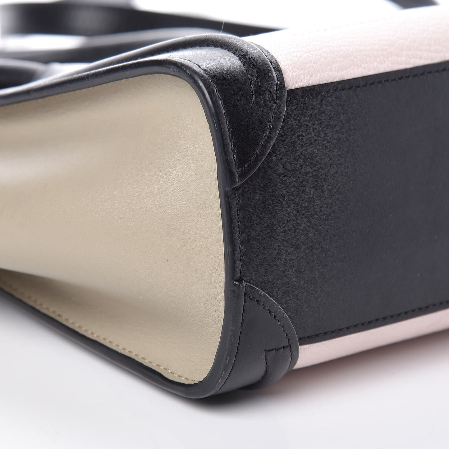 Smooth Drummed Calfskin Nano Tri-Color Luggage Light Rose