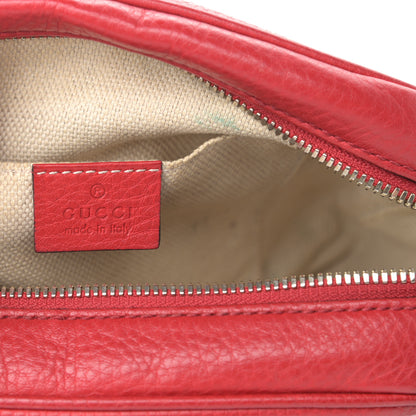 Gucci Pebbled Calfskin Small Soho Disco Bag Tabasco Red 6 of 21