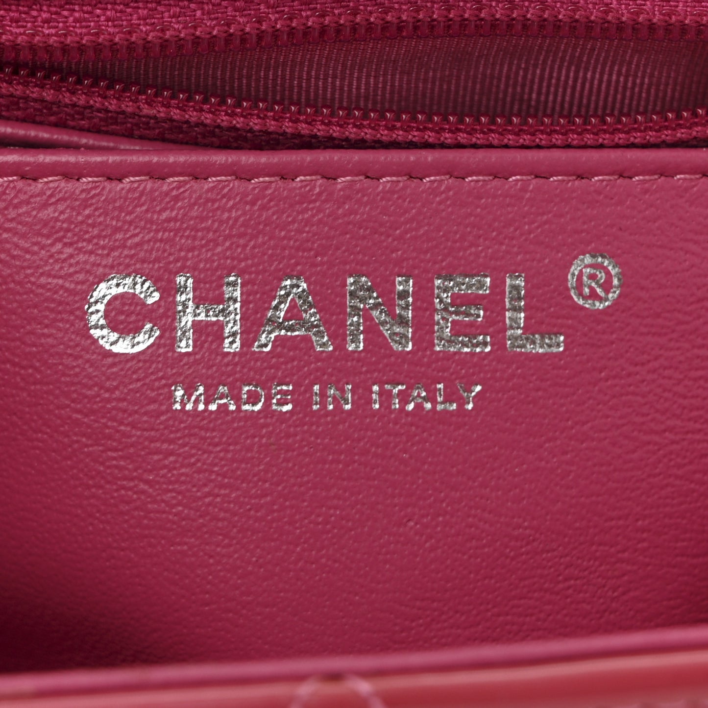 Patent Quilted Mini Square Flap Pink