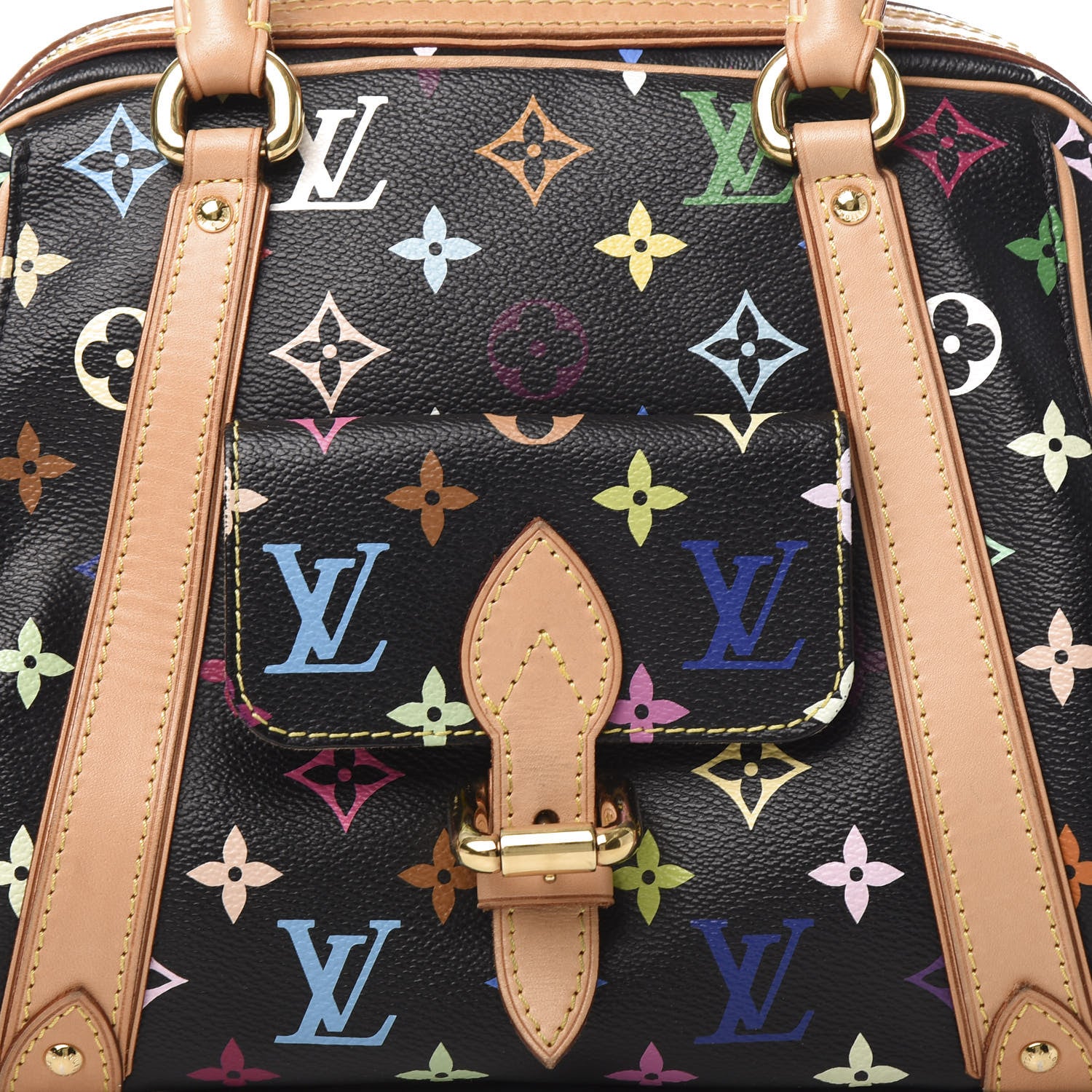 Louis Vuitton Monogram Multicolor Priscilla Black 10 of 10