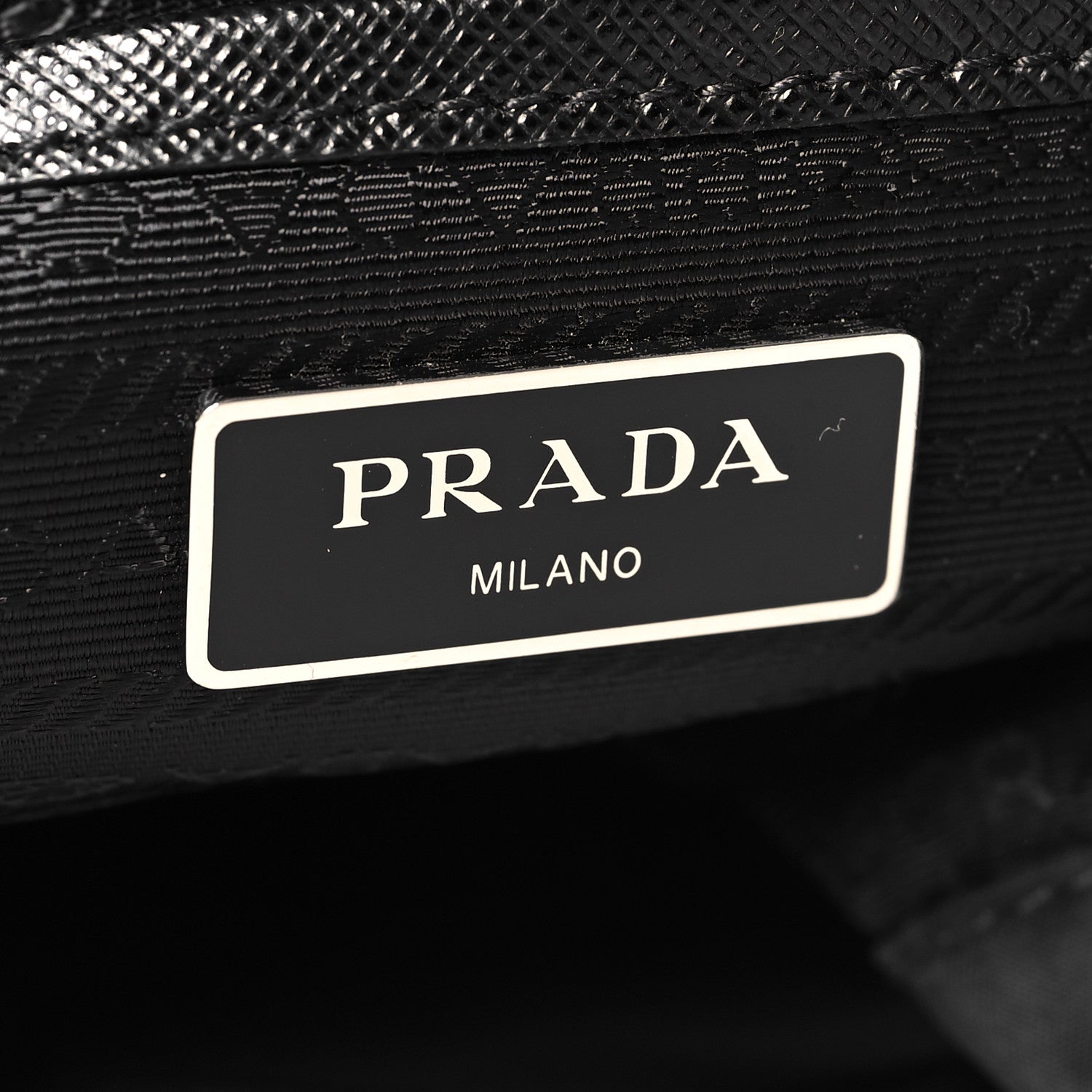 Prada Tessuto Nylon Saffiano Medium Backpack Black 7 of 10
