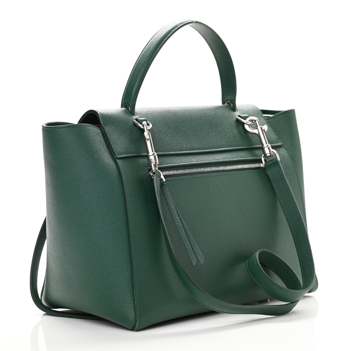 Grained Calfskin Mini Belt Bag Light Emerald