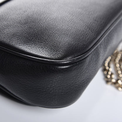 Gucci Pebbled Calfskin Medium Soho Flap Crossbody Black 15 of 17
