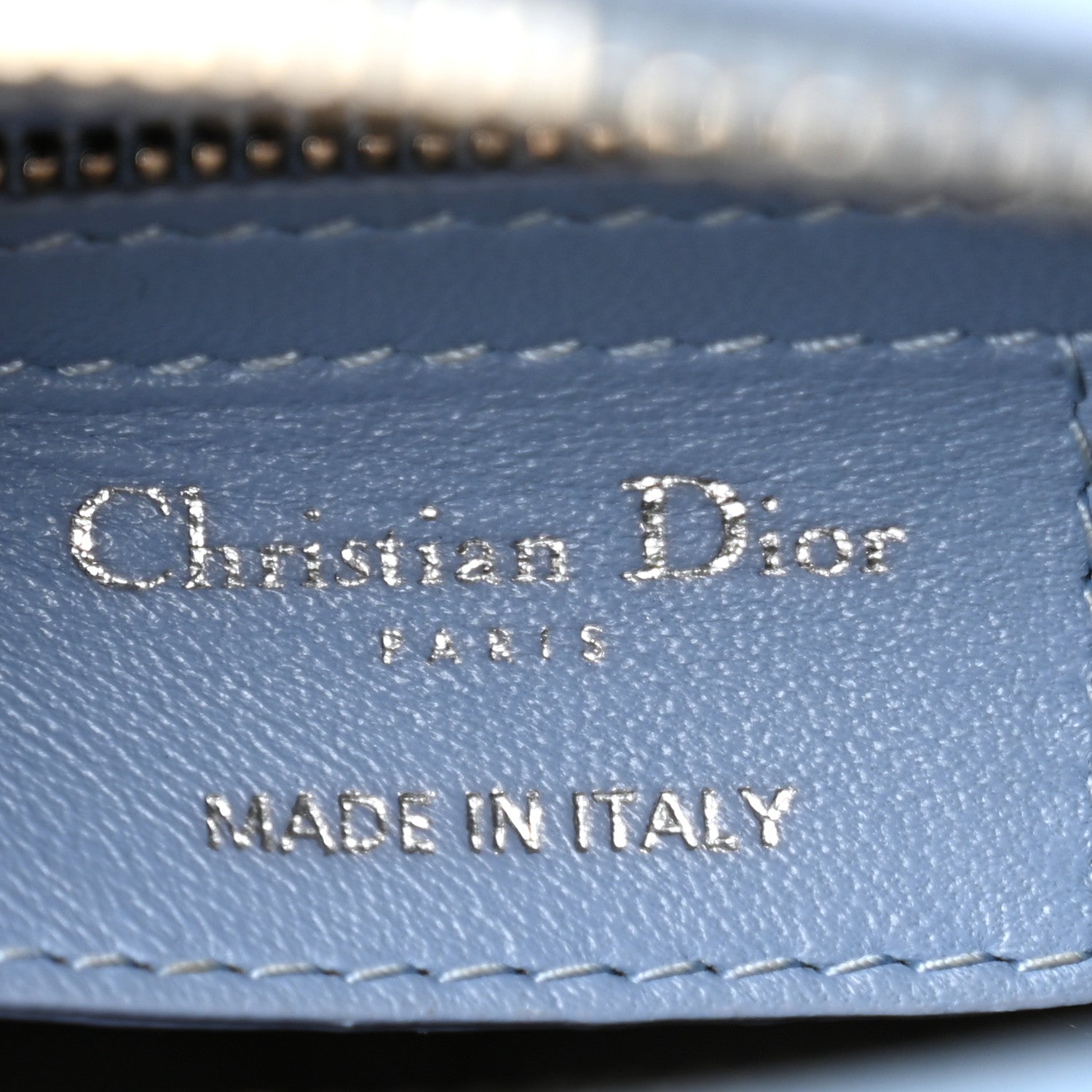 Christian Dior Lambskin Cannage Medium Lady Dior Light Blue 6 of 13