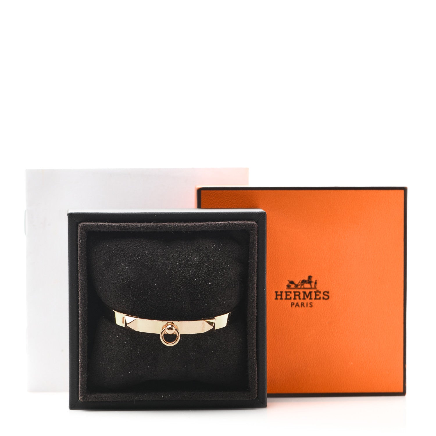 Hermes 18K Rose Gold PM Collier De Chien Bracelet ST 4 of 4