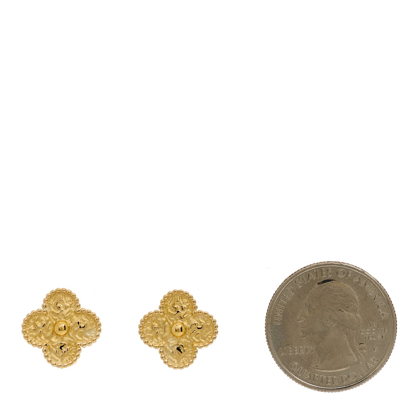 18K Yellow Gold Vintage Alhambra Earrings