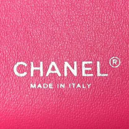Chanel Lambskin Quilted Maxi Double Flap Fuchsia 6 of 10