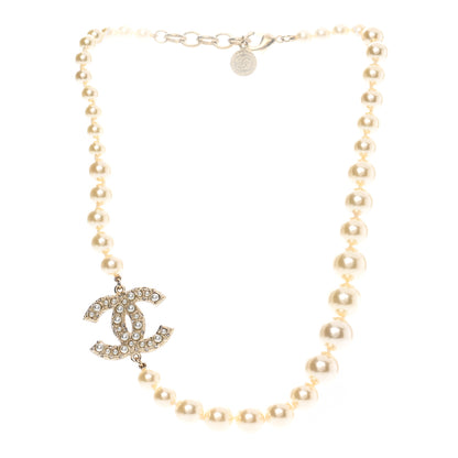 Chanel Pearl CC 100th Anniversary Necklace Light Gold 3 of 6