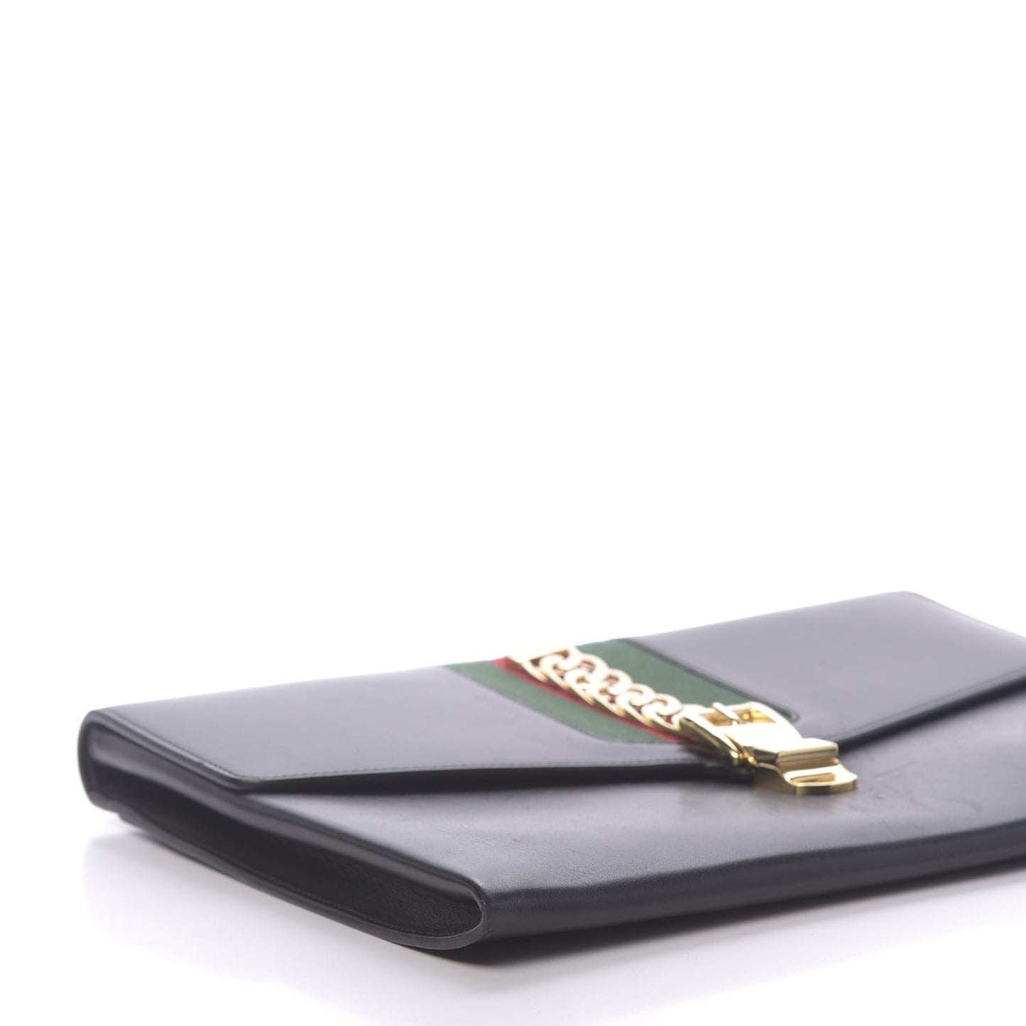 Calfskin Maxi Sylvie Clutch Black