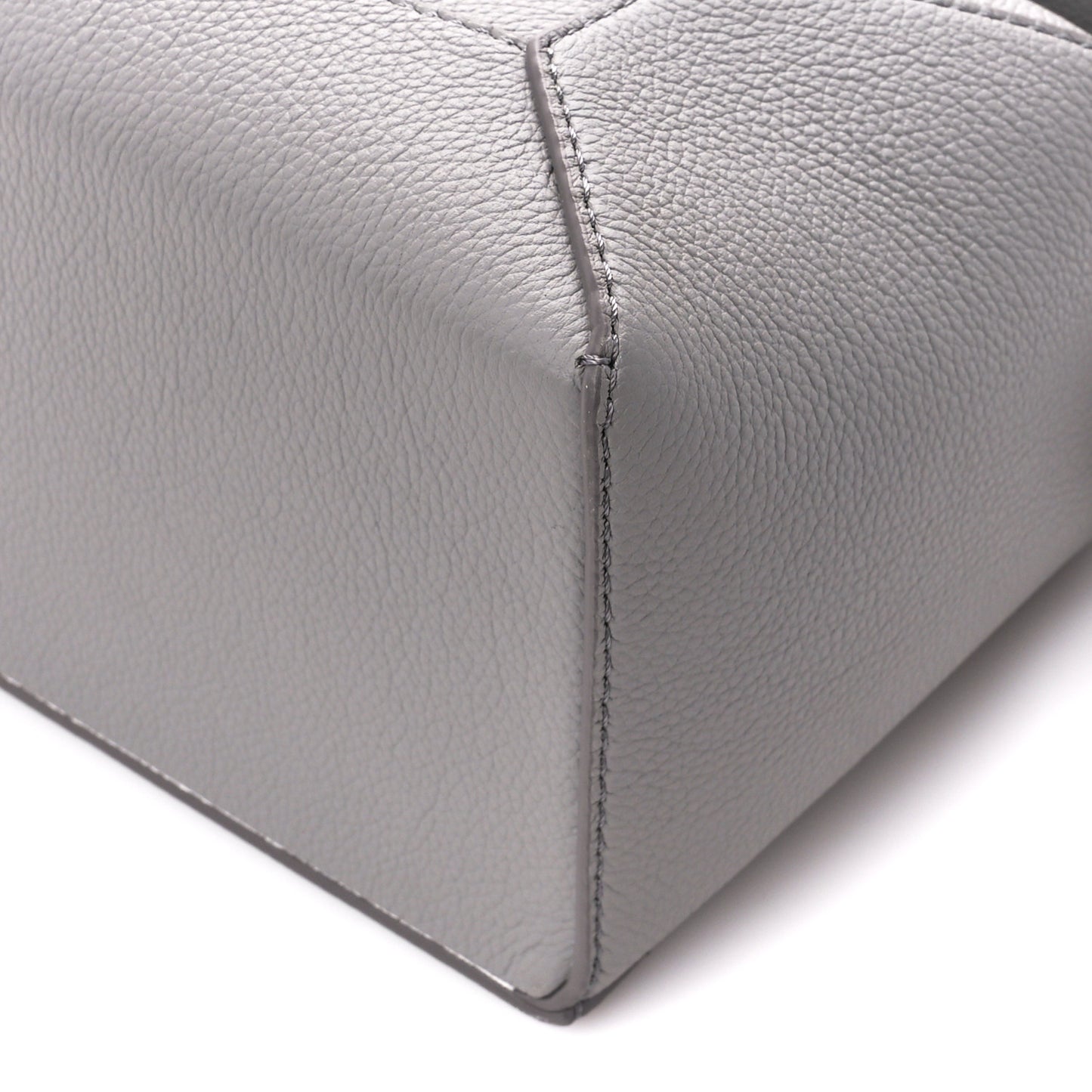 Soft Grained Calfskin Small Puzzle Edge Bag Pearl Grey
