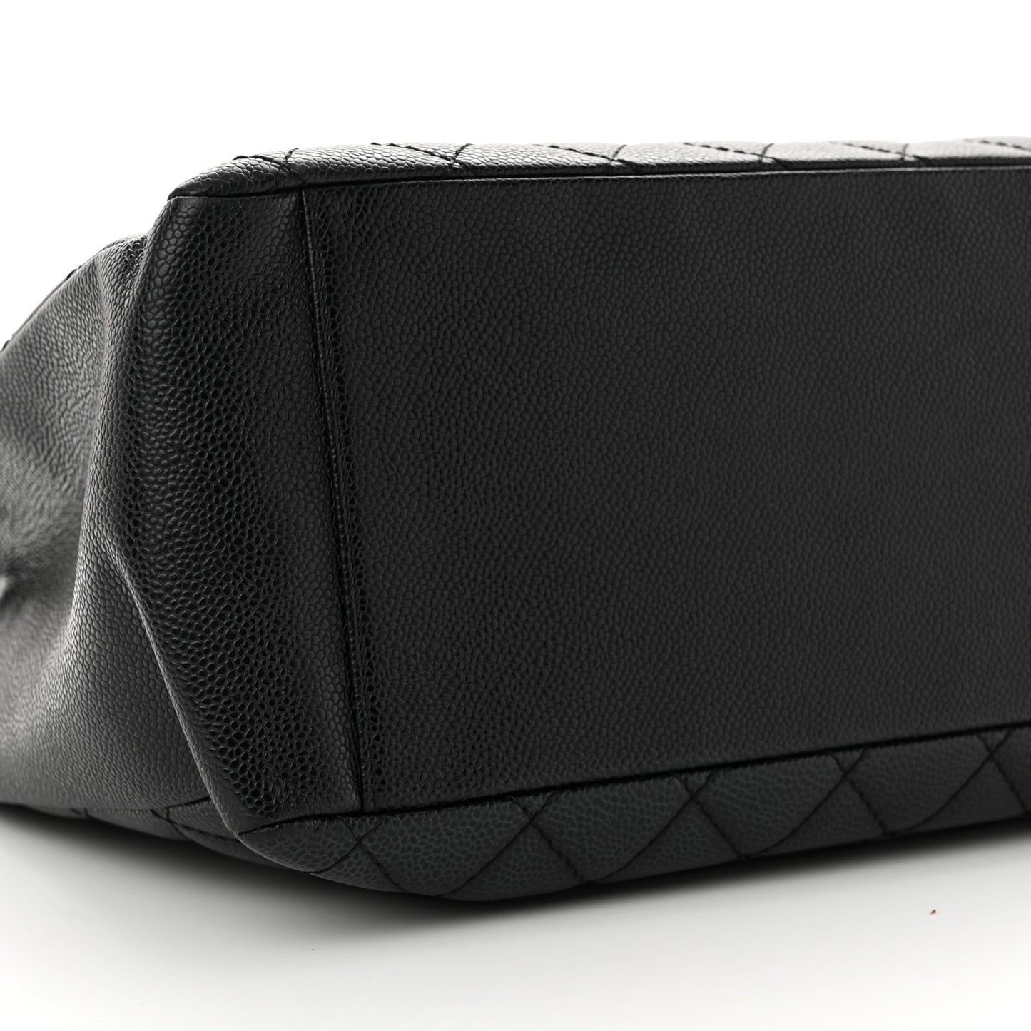 Caviar Quilted Grand Shopping Tote GST Black