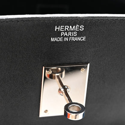 Hermes Toile Box Potamus Birkin 40 Blue Black 6 of 10