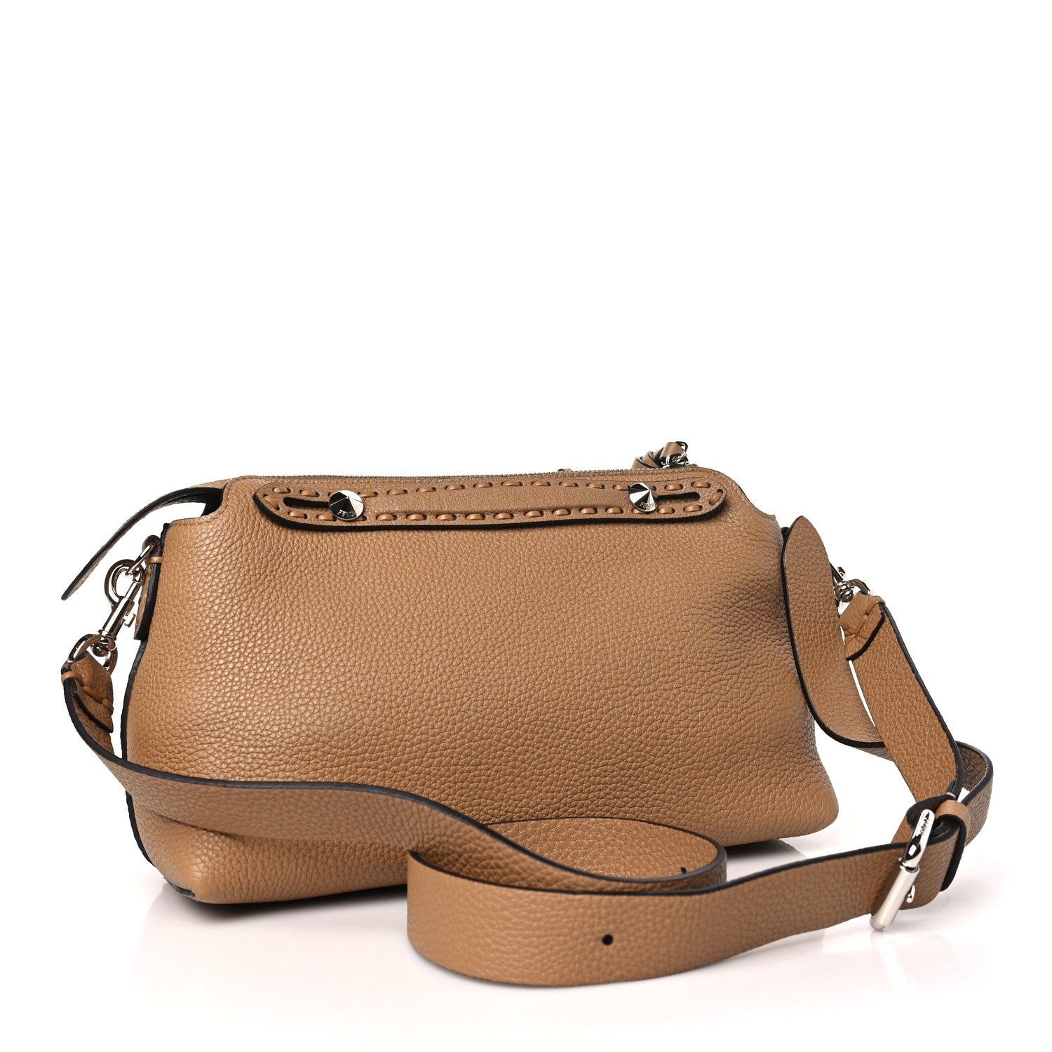 Fendi Cuoio Romano Selleria Medium By The Way Boston Bag Beige 3 of 10