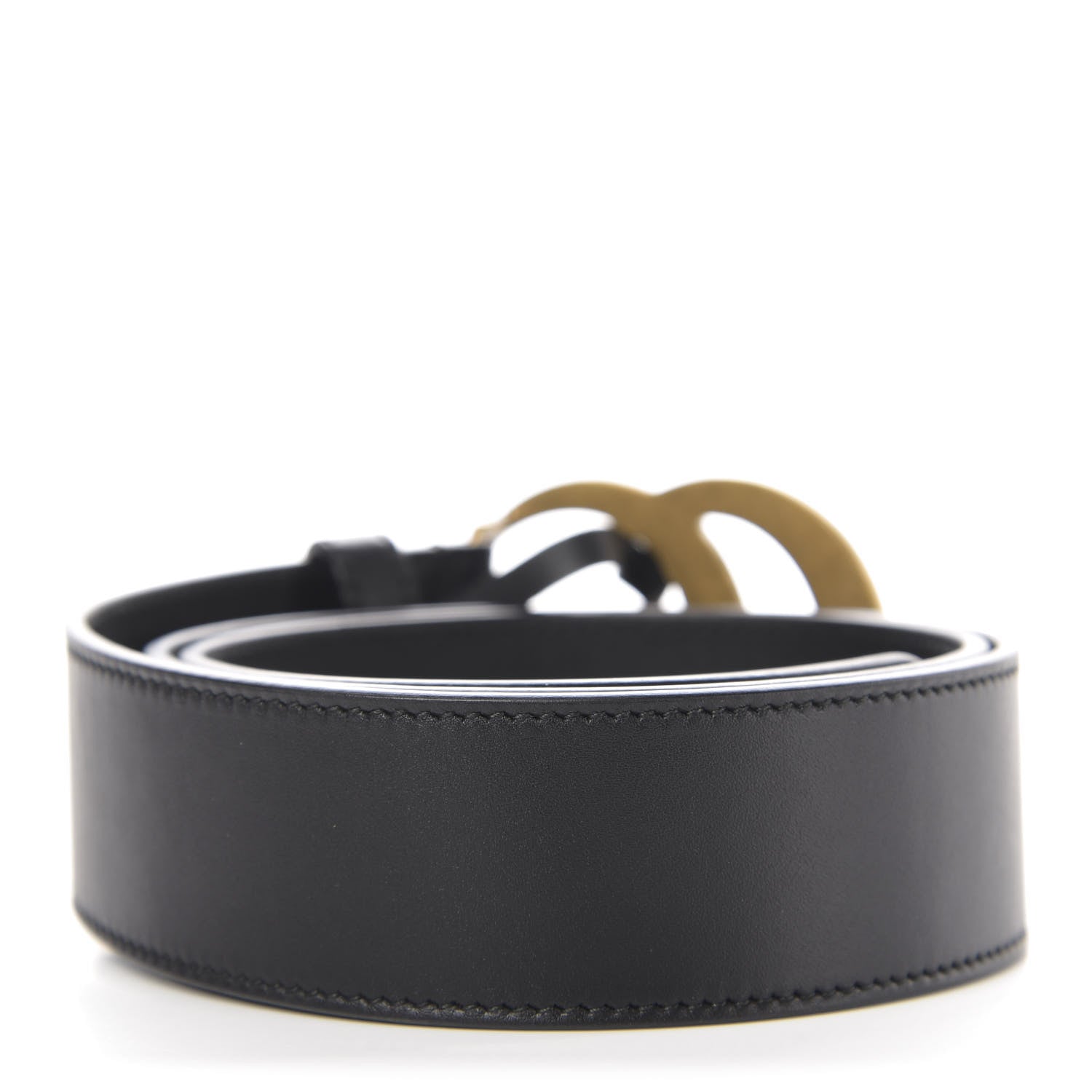 Gucci Calfskin Double G 40mm Belt 80 32 Black 2 of 5
