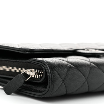 Chanel Caviar Quilted Phone Holder Wallet on Removable Chain Black 12 of 14
