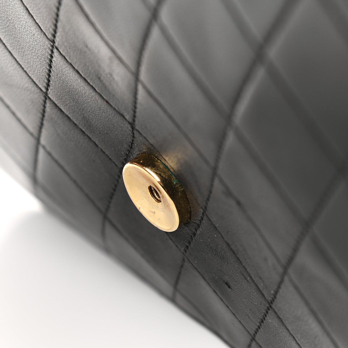 Lambskin Quilted Small Single Flap Black