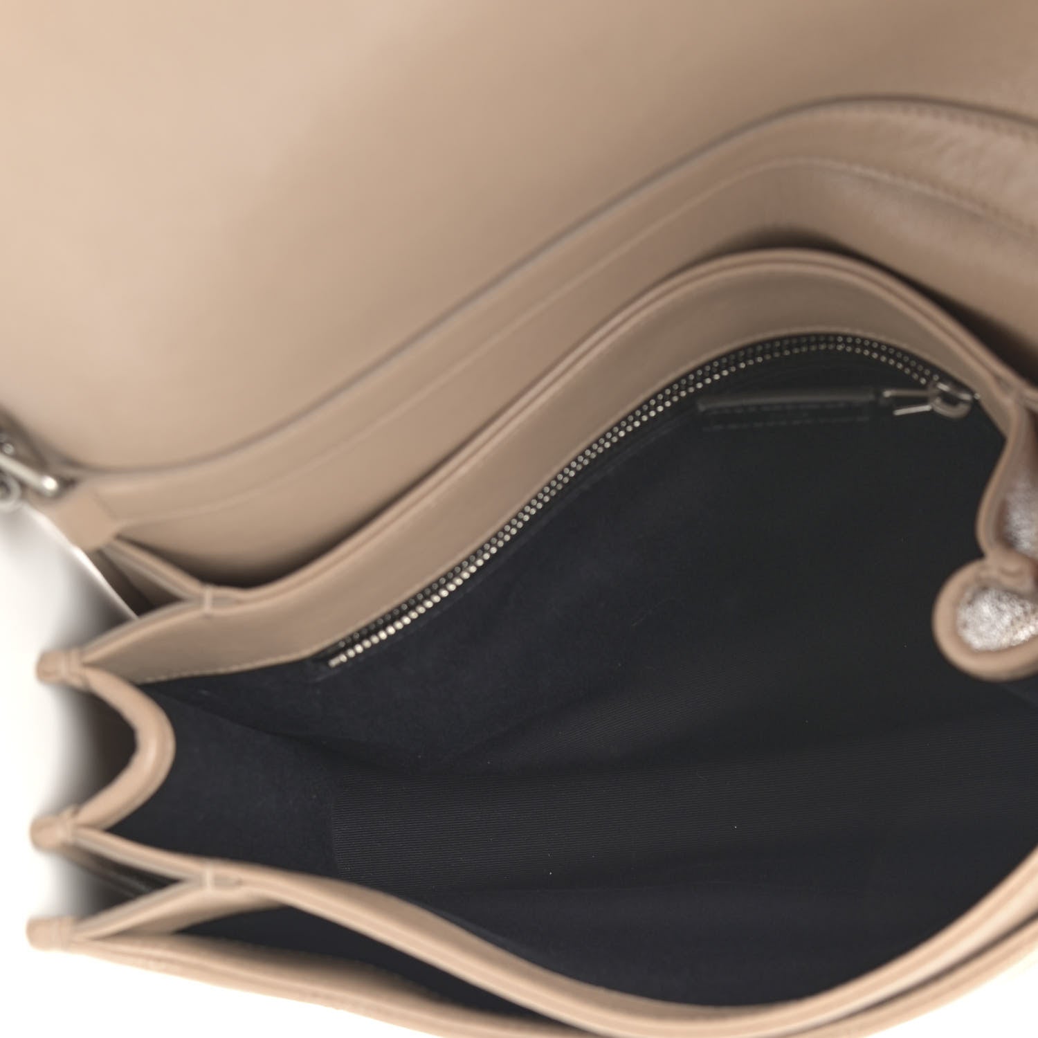 Saint Laurent Lambskin Quilted Small Becky Chain Bag Gold Sand 5 of 11