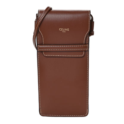 Celine Smooth Calfskin Sunglasses Pouch Tan 1 of 10