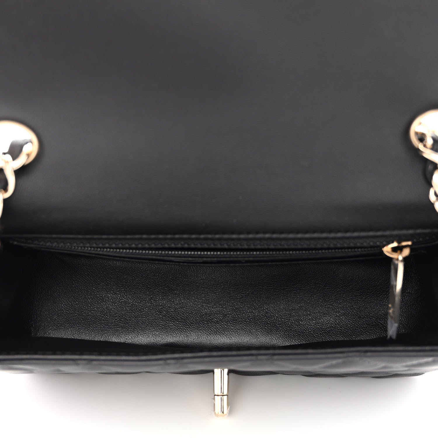 Chanel Lambskin Quilted Mini Rectangular Flap Black 6 of 11