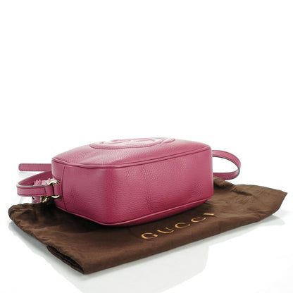 Gucci Pebbled Calfskin Small Soho Disco Bag Peonia Flower 4 of 7