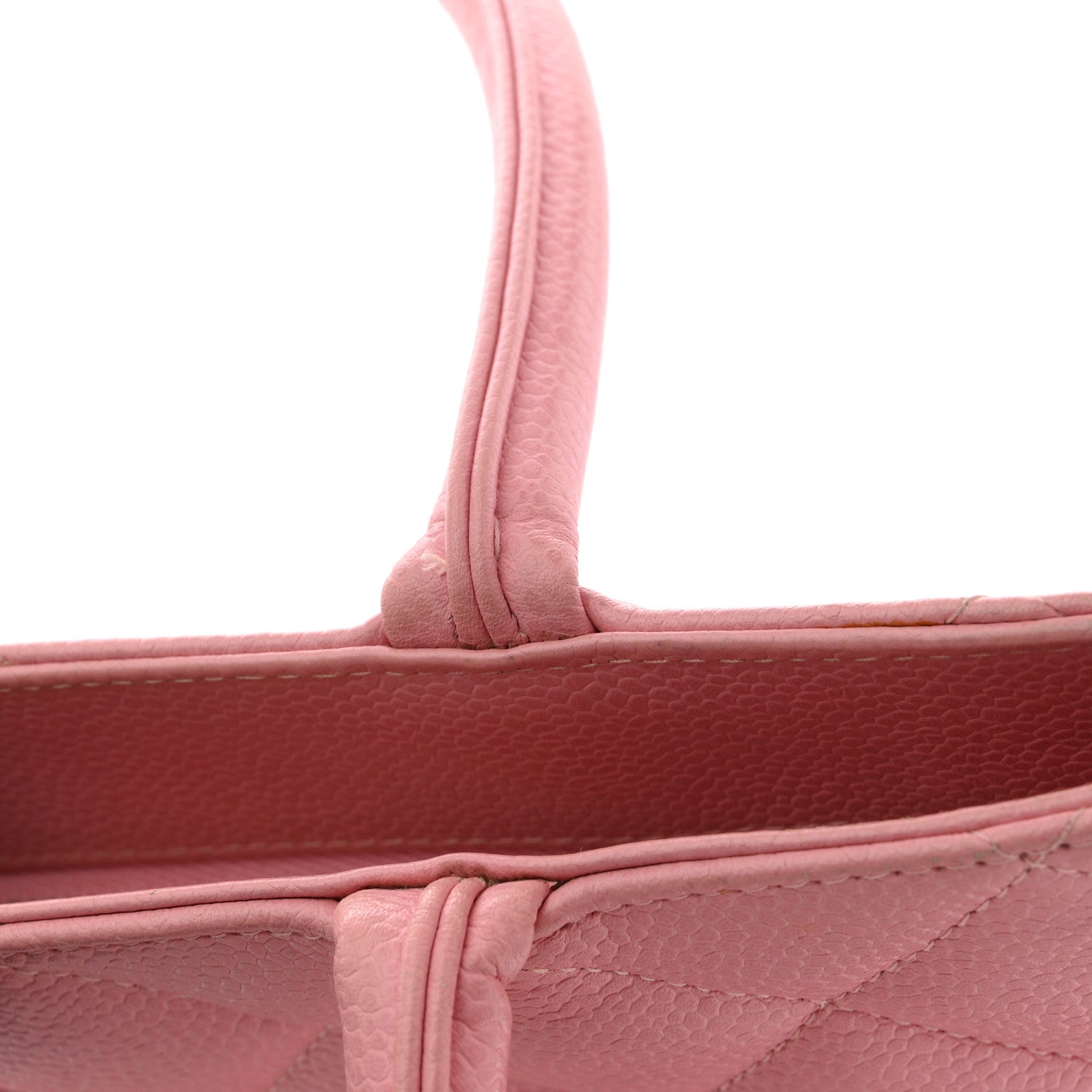 Chanel Caviar Medallion CC Tote Light Pink 12 of 13