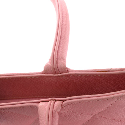 Chanel Caviar Medallion CC Tote Light Pink 12 of 13