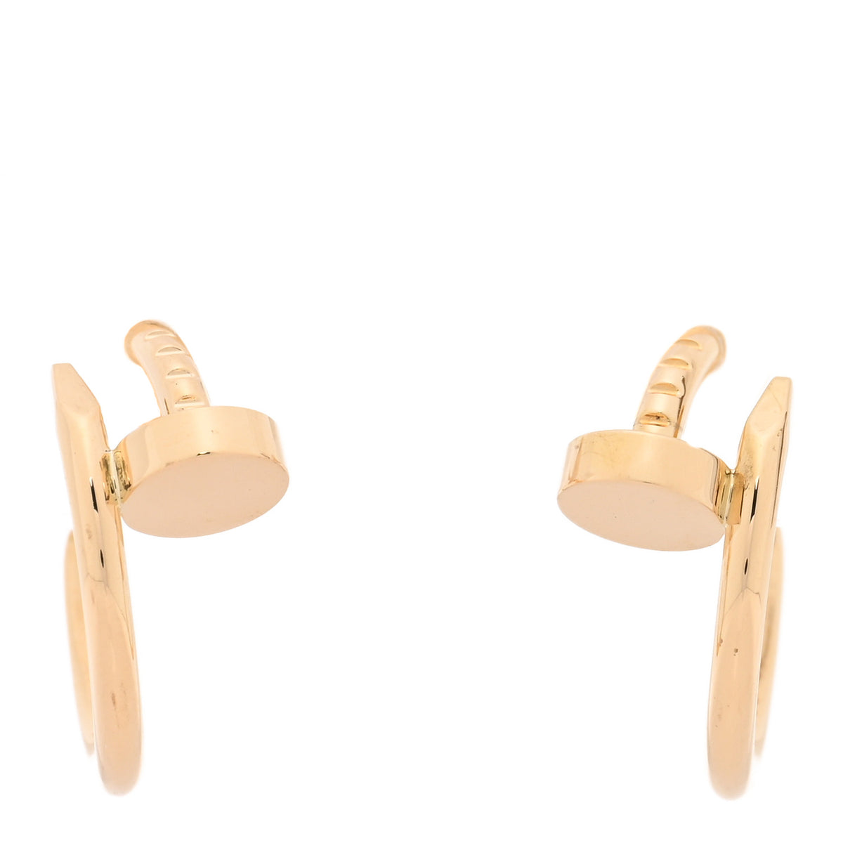 18K Yellow Gold Juste Un Clou Hoop Earrings