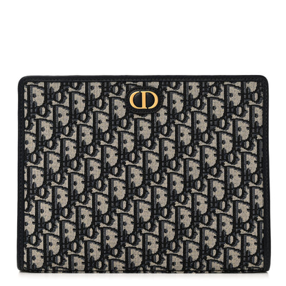 Christian Dior Oblique 30 Montaigne Pouch Blue 1 of 10