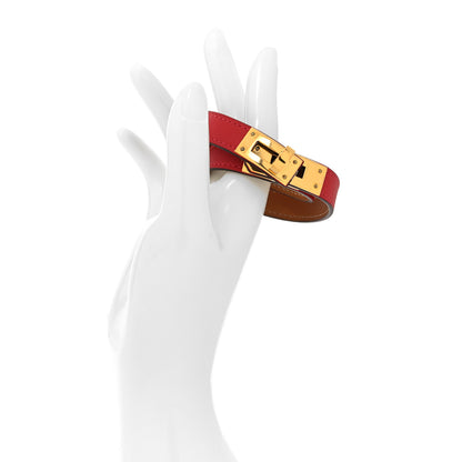 Hermes Swift Kelly Double Tour Bracelet T2 Rouge De Coeur 2 of 6